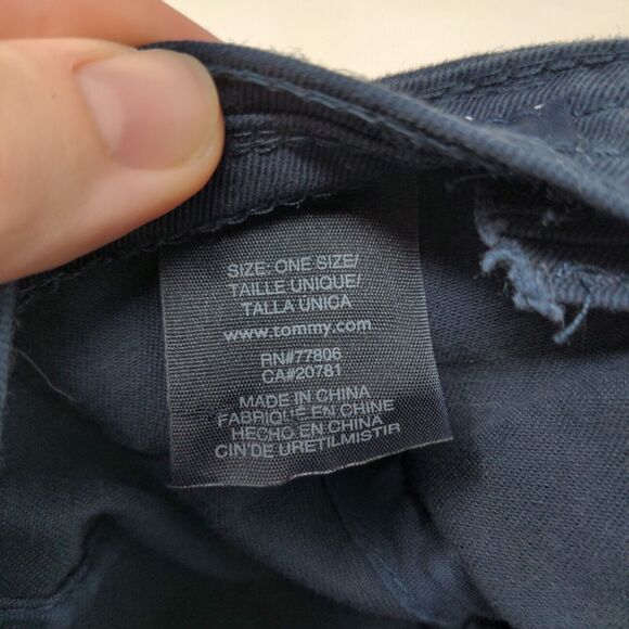 Tommy Hilfiger Men's Slideback Hat Blue Size OS Embroidered Logo - Picture 8 of 8